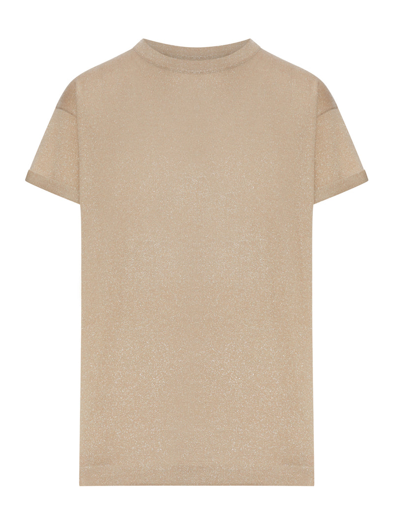 Brunello Cucinelli Women Cashmere And Silk Lurex T-Shirt