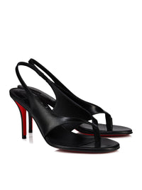 Christian Louboutin Women Miss Z Leather Thong Sandal