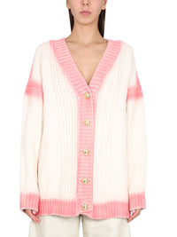 Palm Angels Women Patent Leather Effect Palm Cardigan