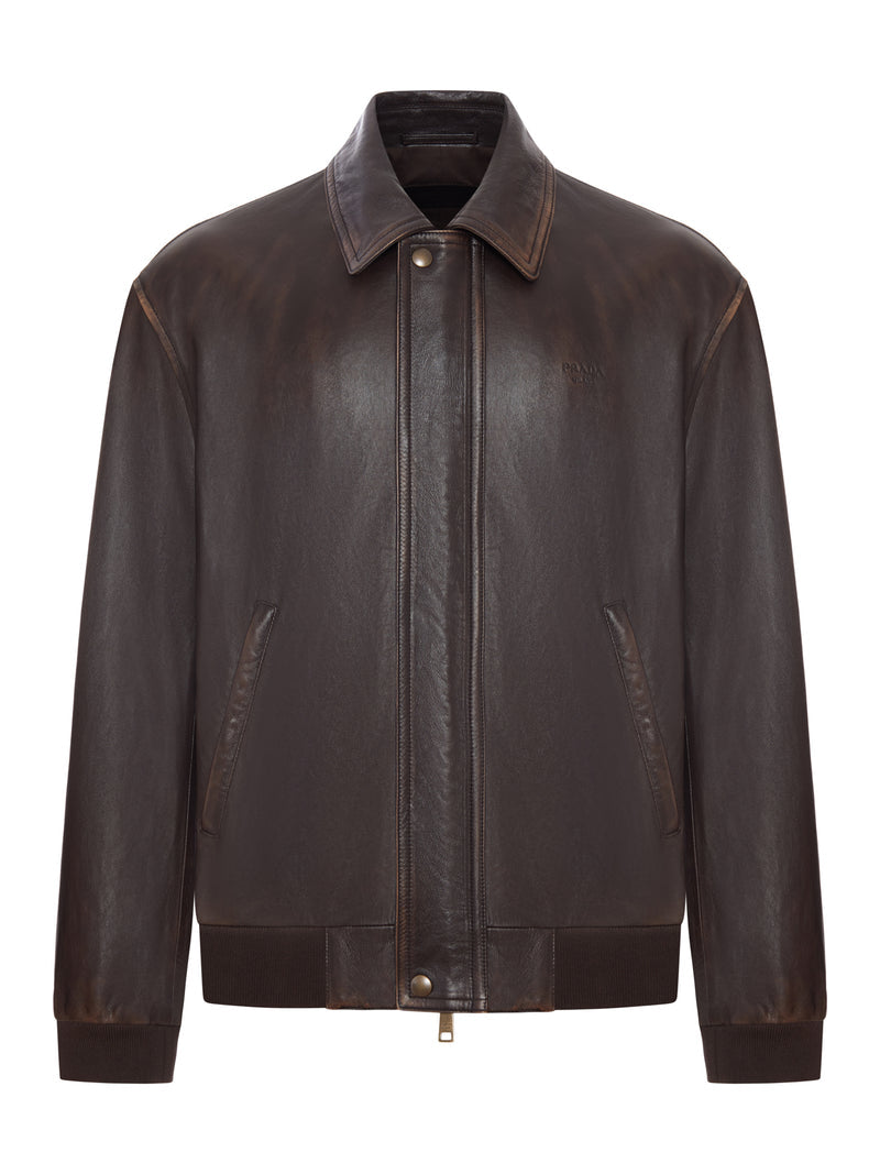 Prada Prada Men Nappa Bomber Jacket