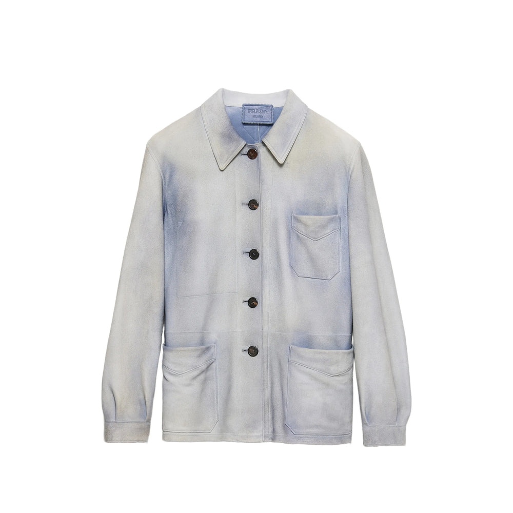 Prada Blue Jackets - Leather Jackets Women