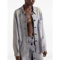 Prada Blue Jackets - Leather Jackets Women
