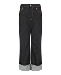 Alexander McQueen Alexander McQueen Womens Contrast Stitching Denim Pants