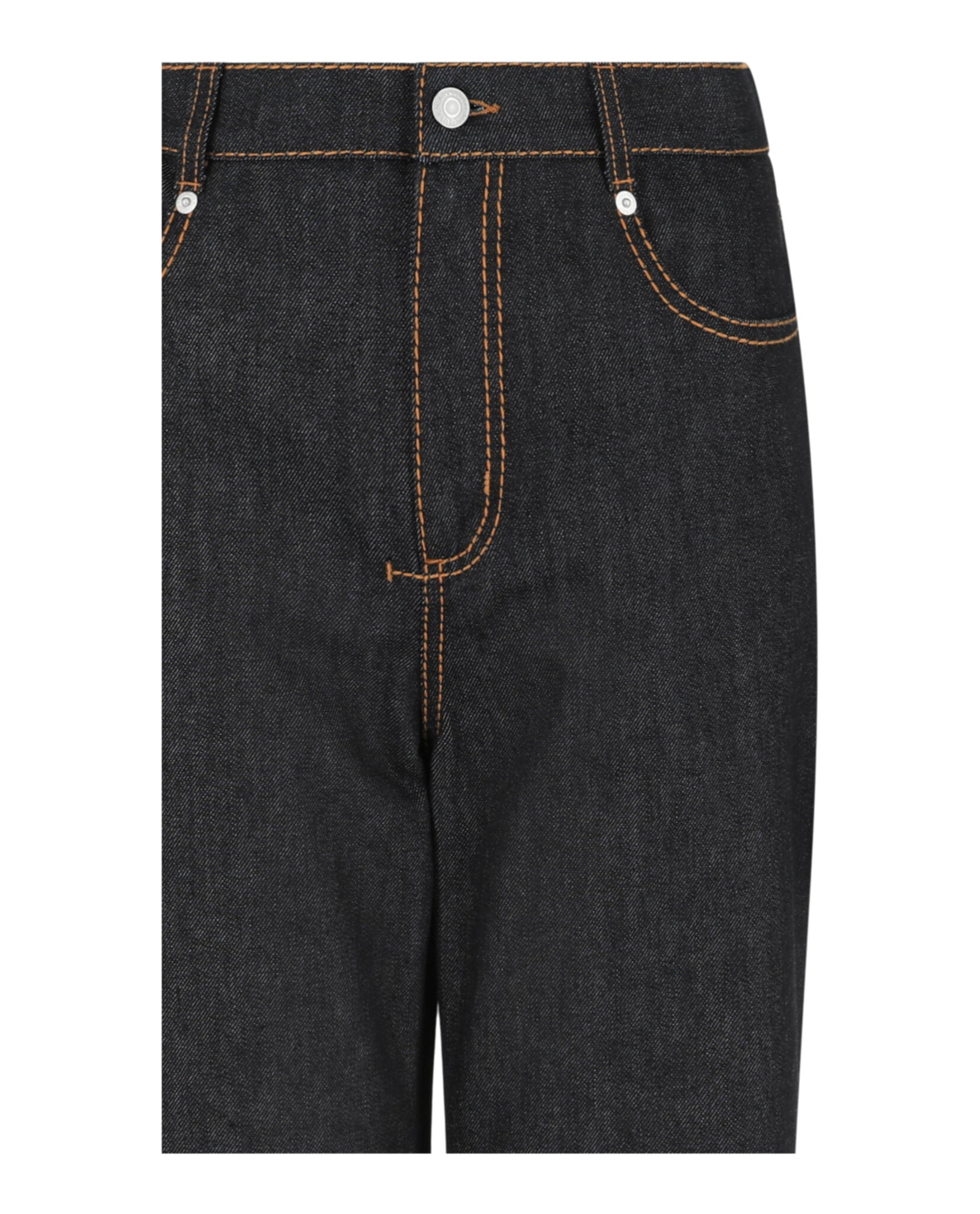 Alexander McQueen Alexander McQueen Womens Contrast Stitching Denim Pants