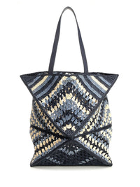 Loewe Paula's Ibiza Men Puzzle Fold Xl Tote Bag In Raffia