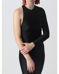 Balenciaga OneShoulder Mini Dress Fitted Women Black Dresses