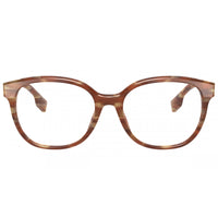 Burberry Eyeglasses Square Full Rim, Spotted Brown Frame and Clear Demo Lenses Lens BE23323915