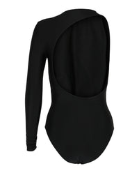 Balenciaga Womens One Sleeve Open Back Bodysuit