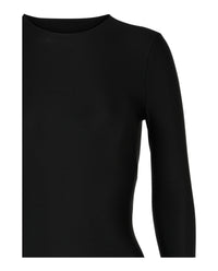 Balenciaga Womens One Sleeve Open Back Bodysuit