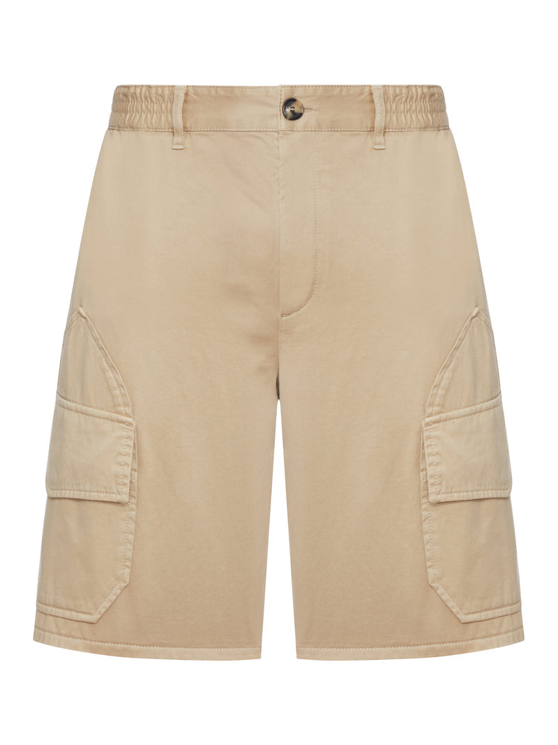 Loewe X Paula`S Ibiza Men Shorts In Light Washed Cotton Satin