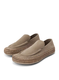 Loewe X Paula`S Ibiza Men Rio Suede And Raffia Loafers