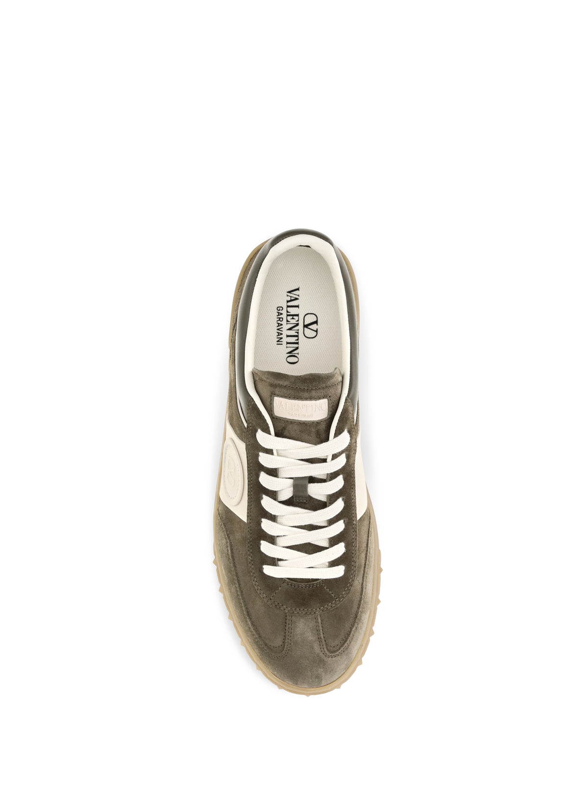 VALENTINO GARAVANI Valentino Garavani Men Low Top Upvillage Sneakers In Suede Split Leather And Nappa Calfskin
