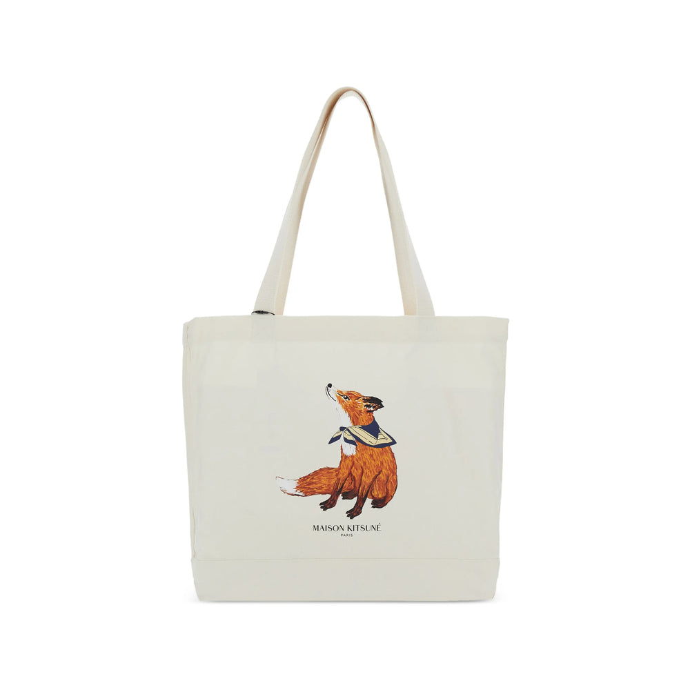 Maison Kitsuné Maison Kitsuné White Tote Bags Men