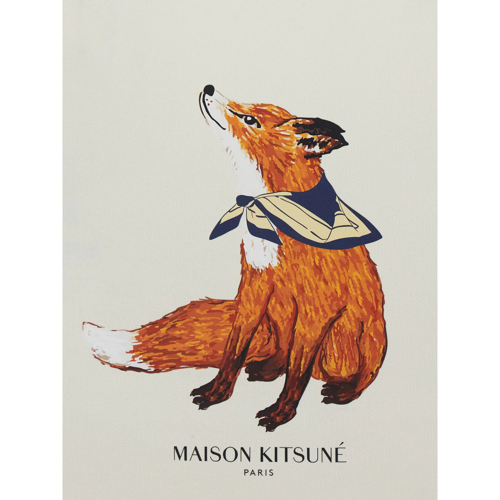 Maison Kitsuné Maison Kitsuné White Tote Bags Men