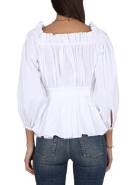 Alexander Mcqueen Women Cotton Poplin Top