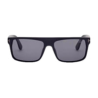 Tom Ford Tom Ford Sunglasses Square Full Rim, Matte Black Frame and Smoke Polarized Lens FT0999-N02D