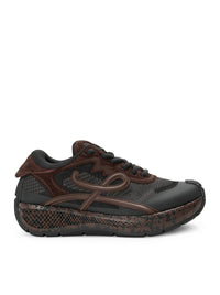 Loewe Loewe Men Pogo Sneakers In Technical Knit And Suede