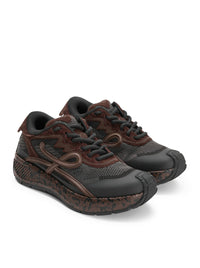 Loewe Loewe Men Pogo Sneakers In Technical Knit And Suede