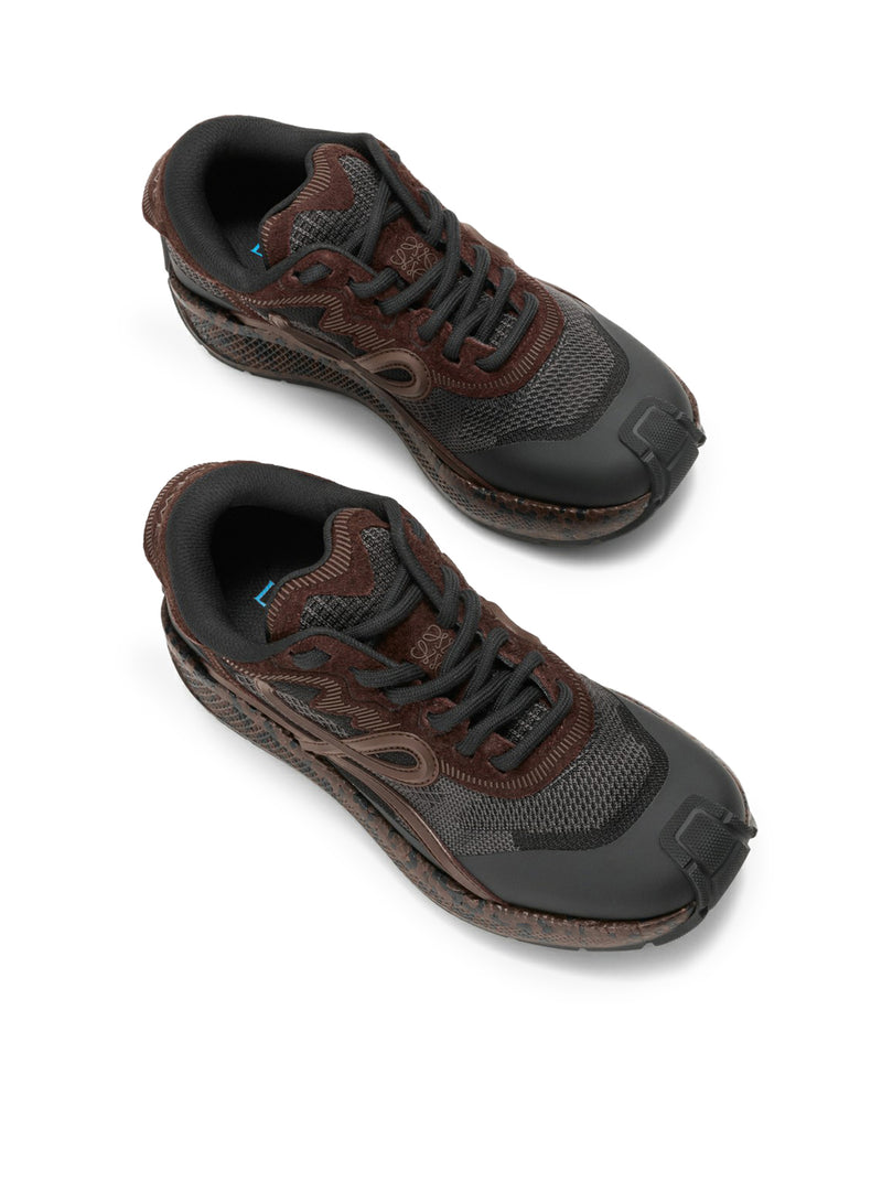 Loewe Loewe Men Pogo Sneakers In Technical Knit And Suede