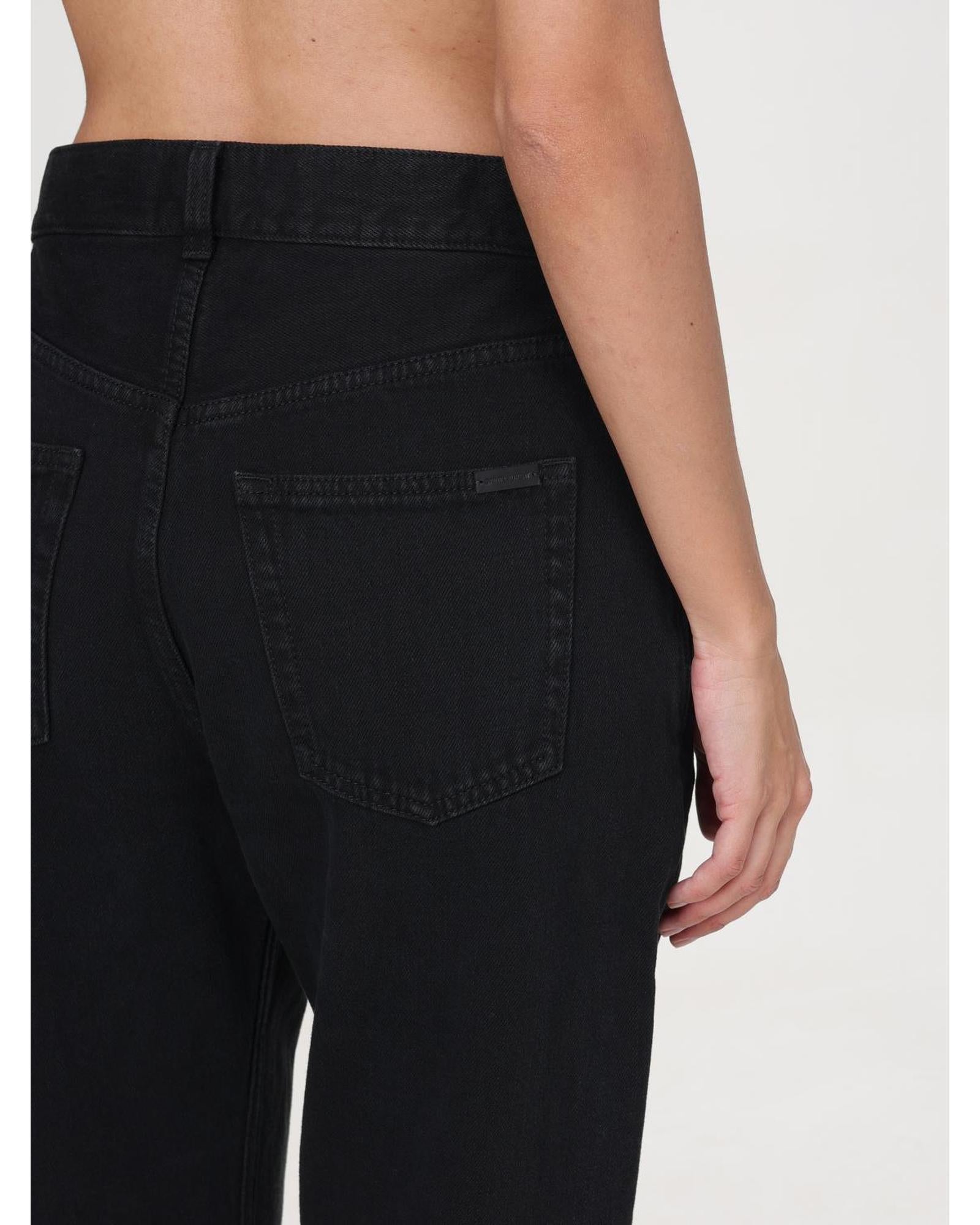デニム・ジーパン SAINT LAURENT Woman Jeans Blue 747651Y16PF 1290 Saint Laurent Women Jeans In Denim In Blue | ModeSens
