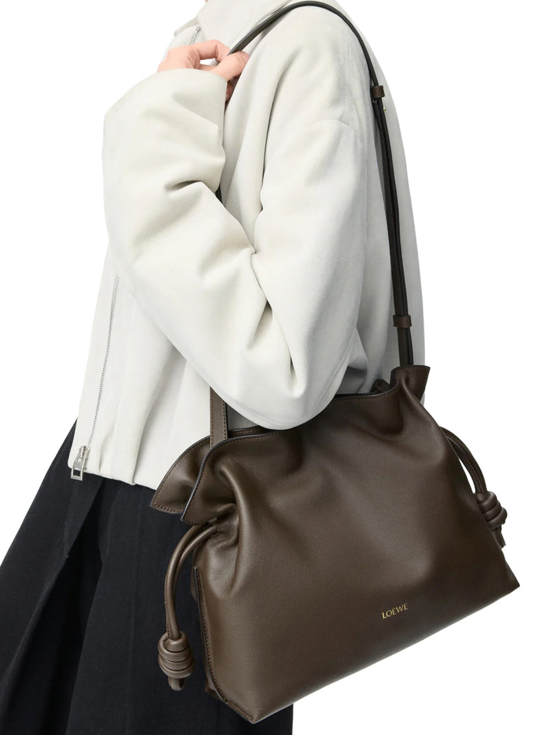 Loewe Women Medium Flamenco Clutch Bag In Calfskin Nappa