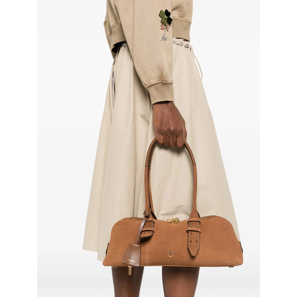 Pinko Brown Tote Bags Women