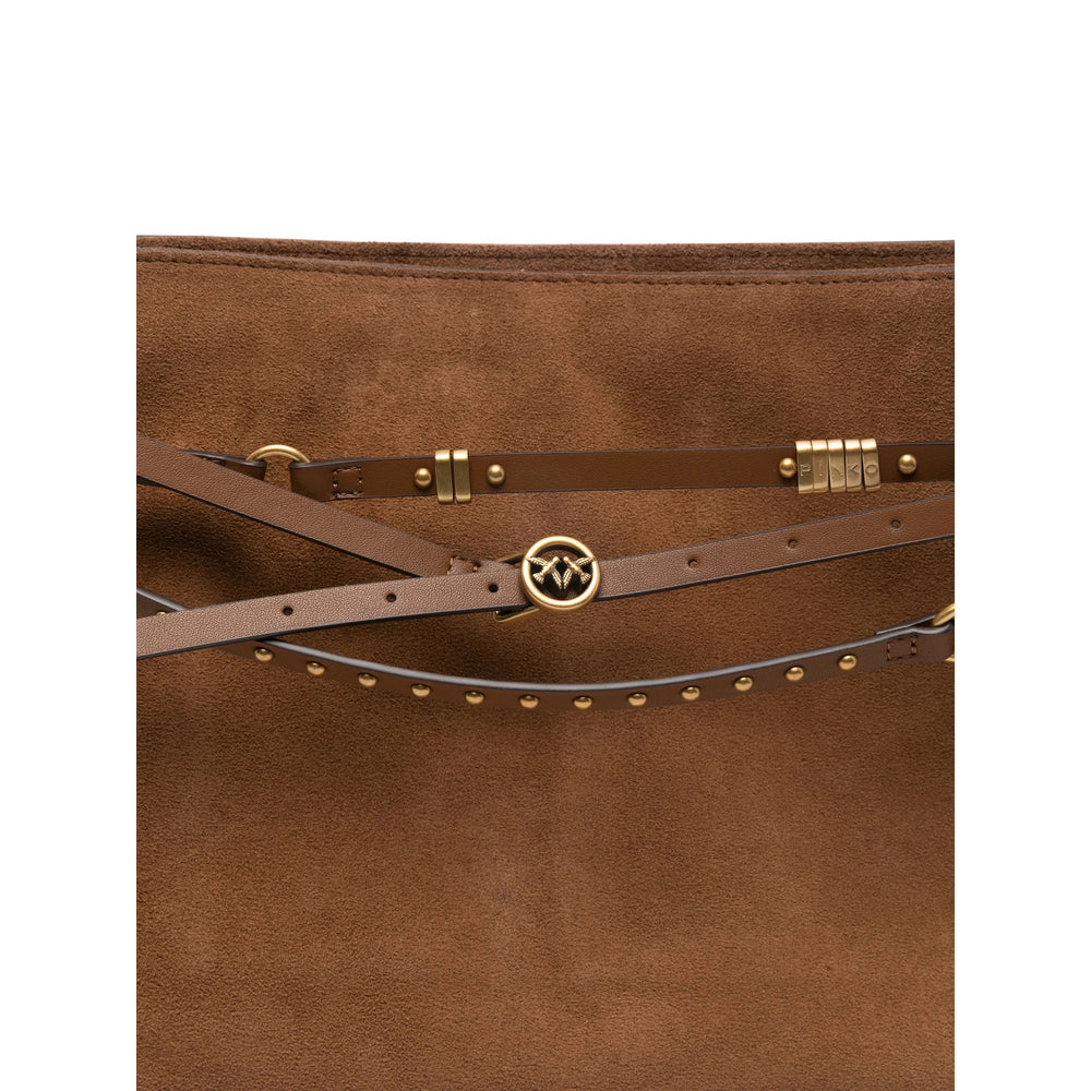 Pinko Brown Shoulder Bags Women