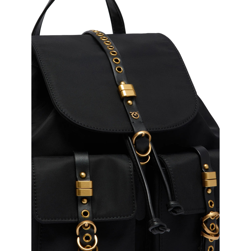 Pinko Black Backpacks Women