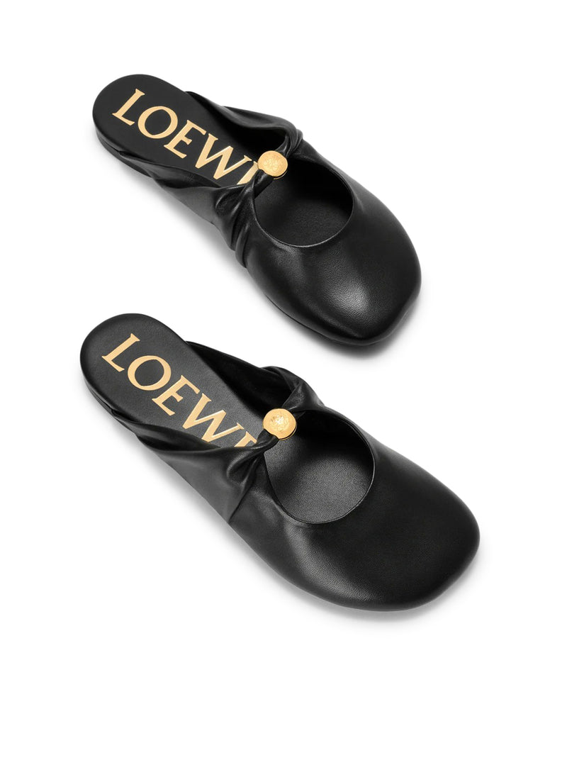 Loewe Women Pebble Mules In Soft Lamb Nappa Leather