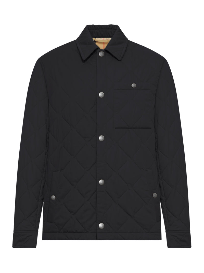 Burberry Men Reversible Quilted Nylon Overshirt
