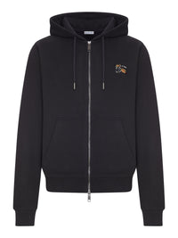 Burberry Men Cotton Sweatshirt With Zip And Hood