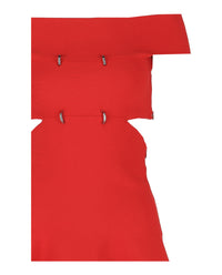 Alexander McQueen Alexander McQueen Womens Off-Shoulder Sliced Mini Dress