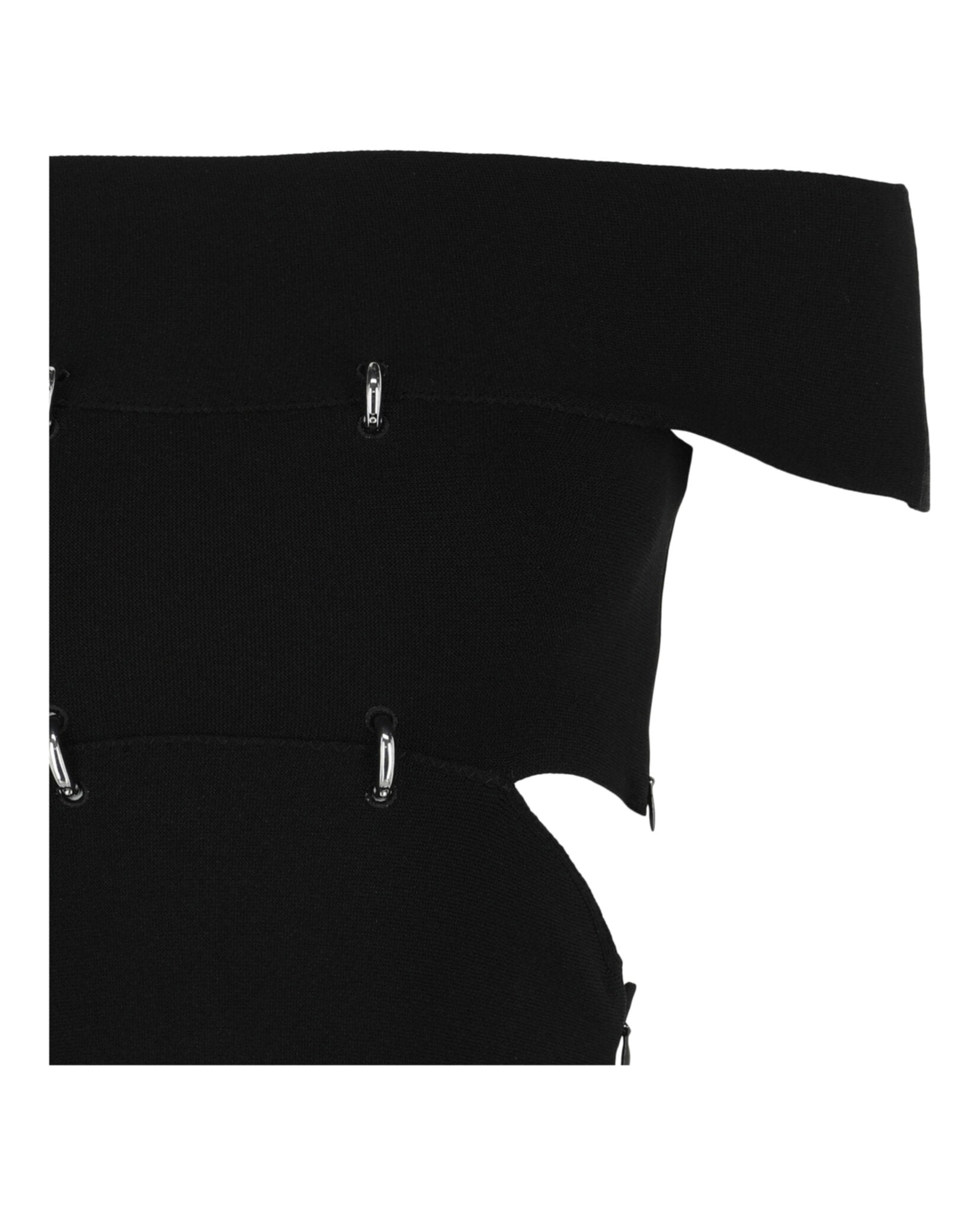 Alexander McQueen Womens Sliced Off-The-Shoulder Top