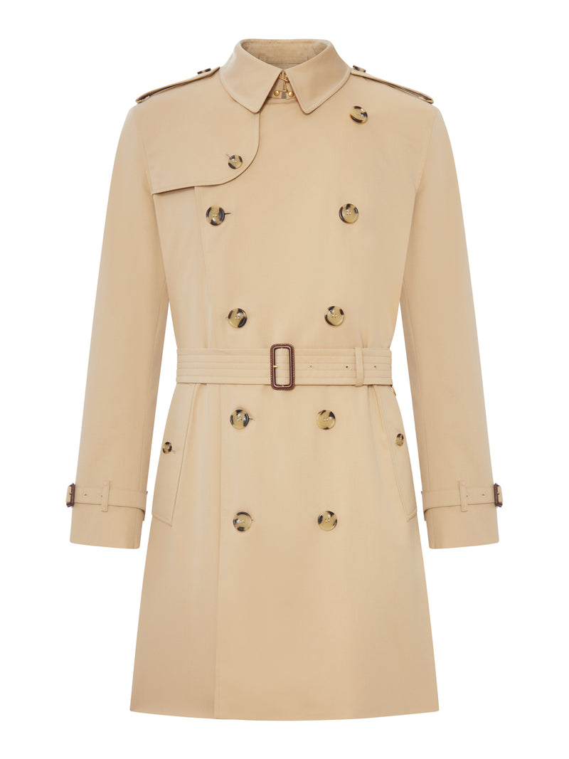 Burberry Men Kensington Heritage Mid-Length Trench Coat