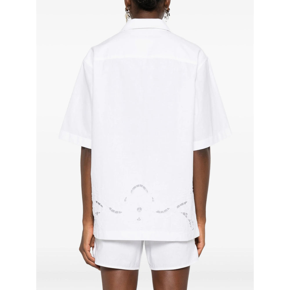Marine Serre White Tops - Shirts Women