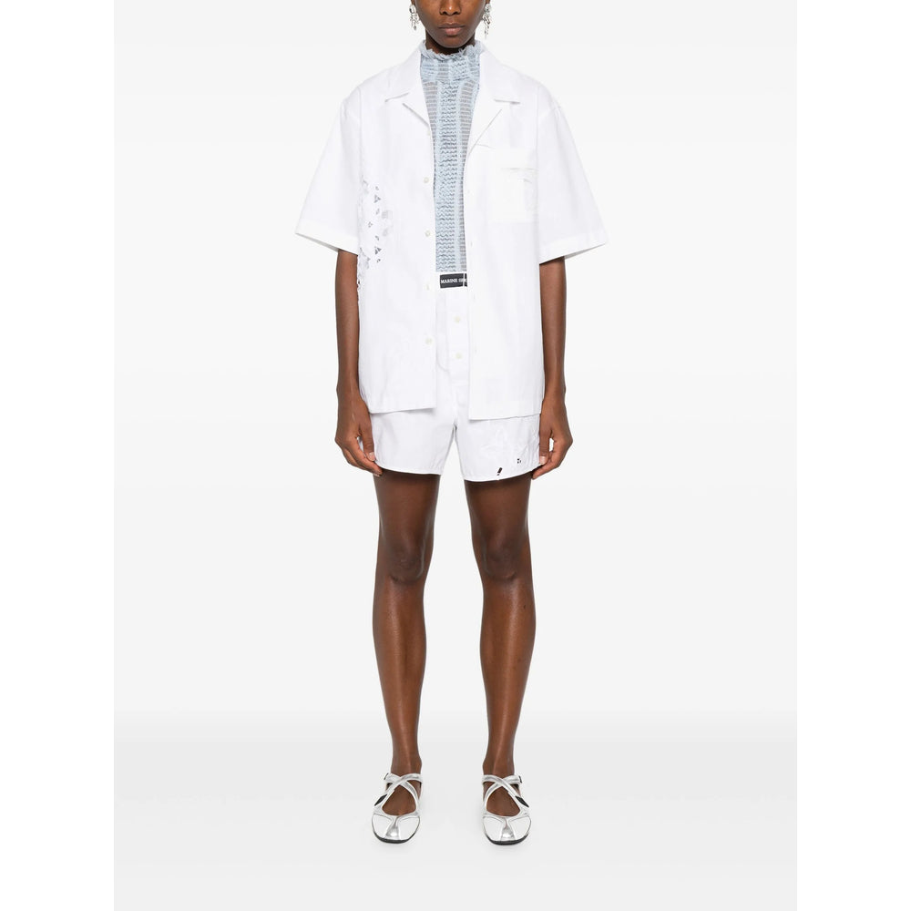 Marine Serre White Tops - Shirts Women