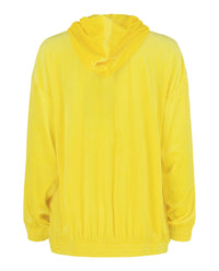 Balenciaga Balenciaga Womens Velvet Zip-Up Hoodie