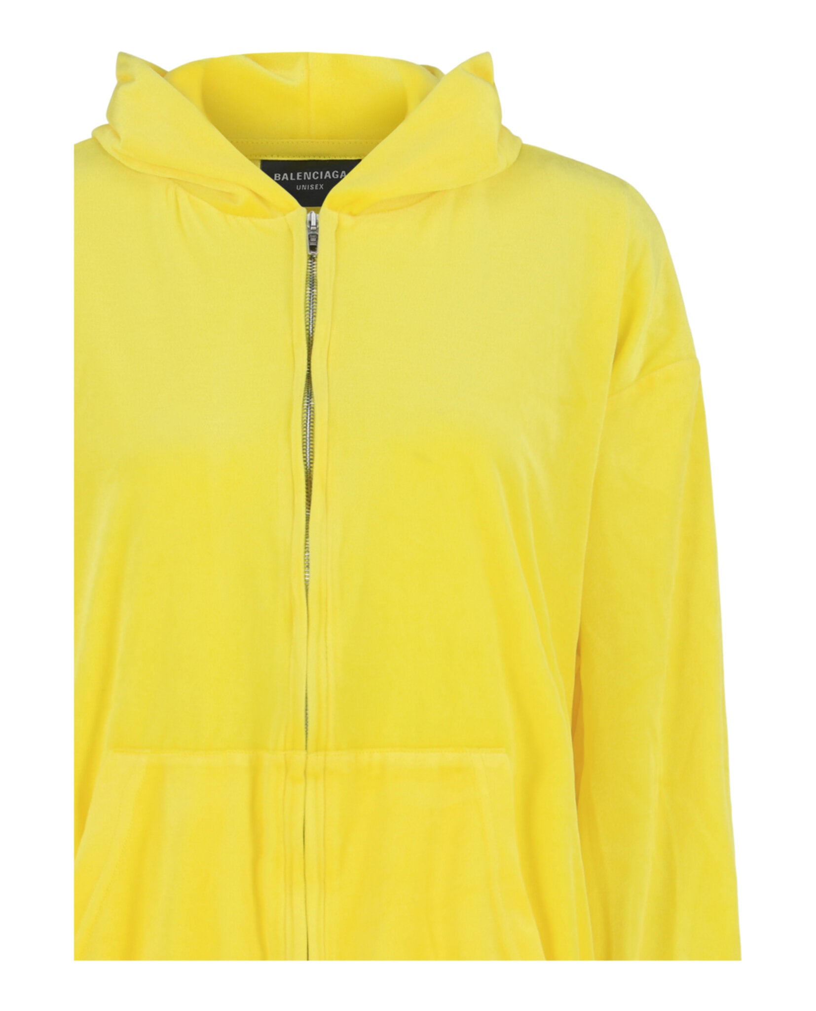 Balenciaga Balenciaga Womens Velvet Zip-Up Hoodie