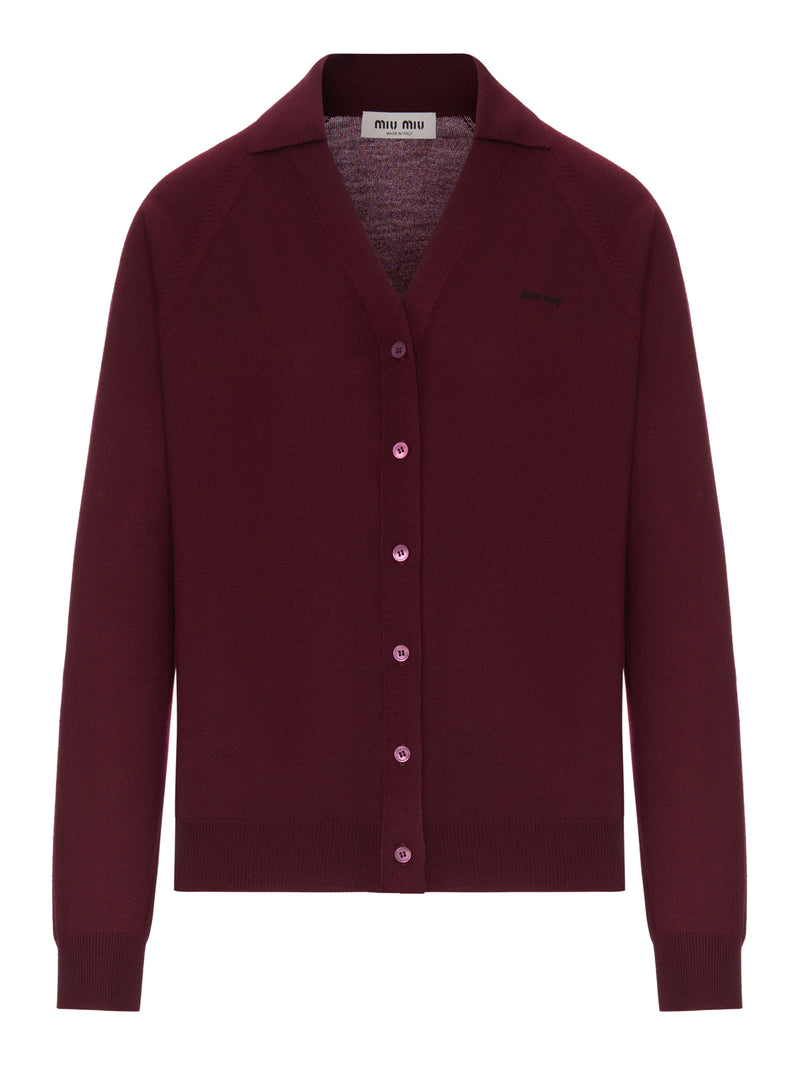 Miu Miu Miu Miu Women Cardigan In The Finest Wool Yarn