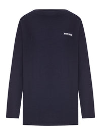 Miu Miu Miu Miu Women Oversized Ribbed Knit Sweater With Logo