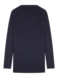 Miu Miu Miu Miu Women Oversized Ribbed Knit Sweater With Logo