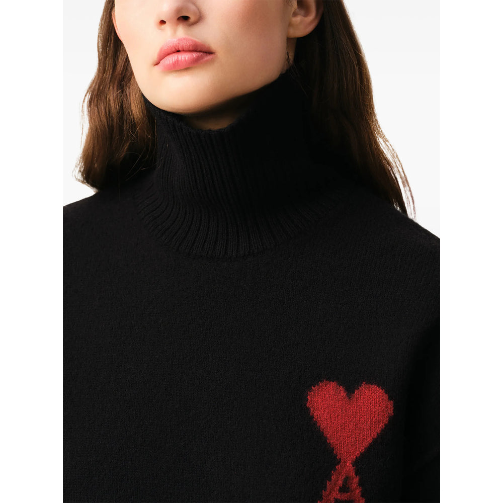 Ami Paris Black Sweaters & Knitwear - Jumpers Men