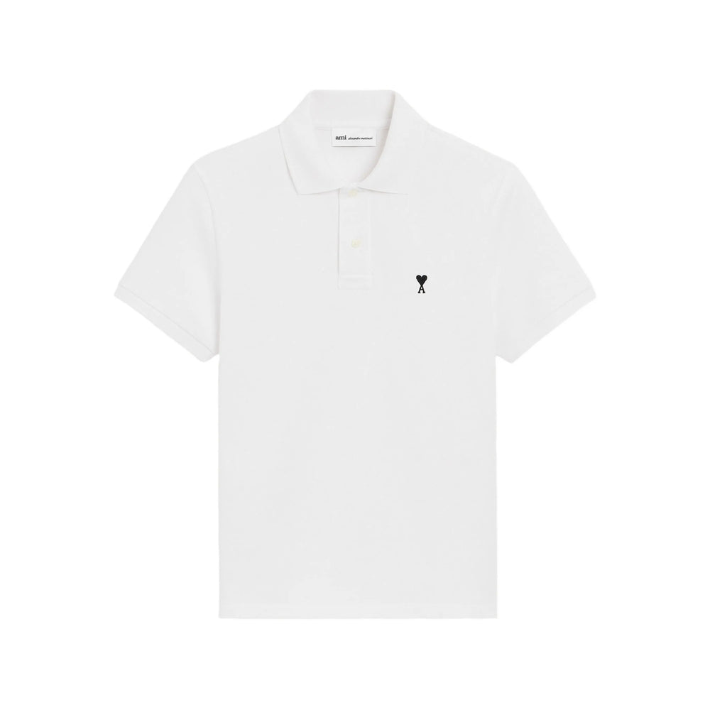 Ami Paris Ami Paris White Polo Shirts Men