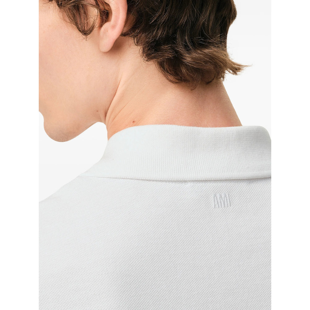 Ami Paris Ami Paris White Polo Shirts Men