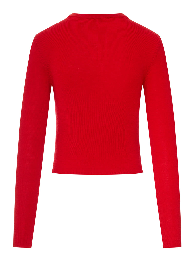 Ganni Ganni Women Wool Cardigan With Embroidered Logo