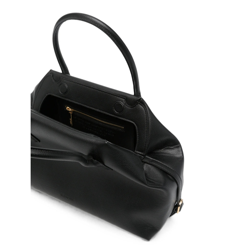 The-Moirè Black Tote Bags Women