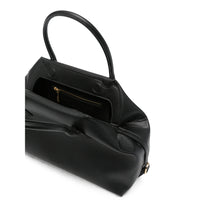 The-Moirè Black Tote Bags Women