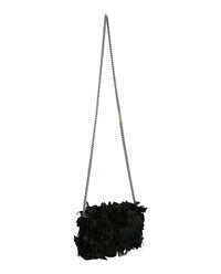 Balenciaga Womens Hourglass Satin Bow Wallet On Chain