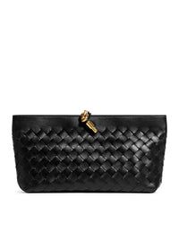 Bottega Veneta Bottega Veneta Women Woven Nappa Clutch With Distinctive Knot Detail