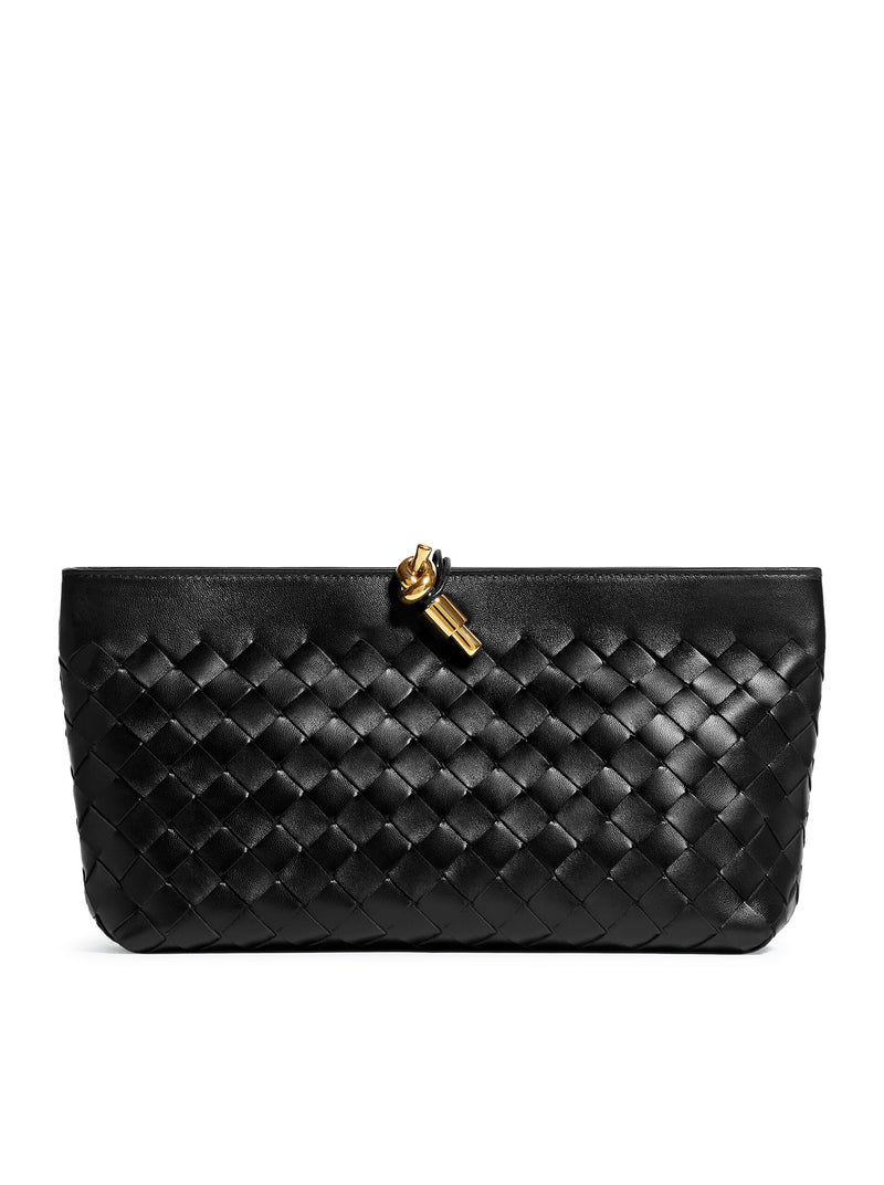Bottega Veneta Bottega Veneta Women Woven Nappa Clutch With Distinctive Knot Detail
